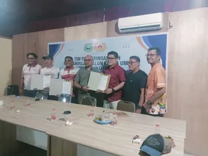 Faujan Pinang dan Aldy Ali Resmi Daftar Bakal Calon Ketua Umum KONI Maluku Utara